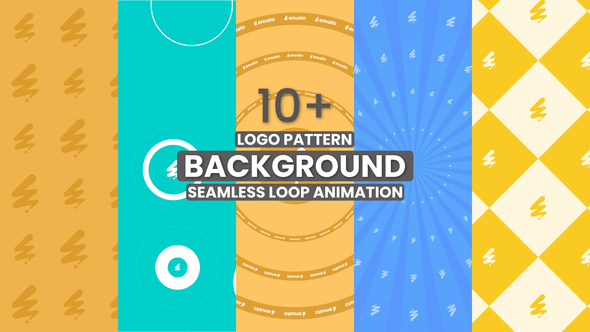 Loop Logo Background Animation Premiere Pro template preview
