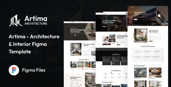 Artima – Modern Architecture & Interior Figma Template