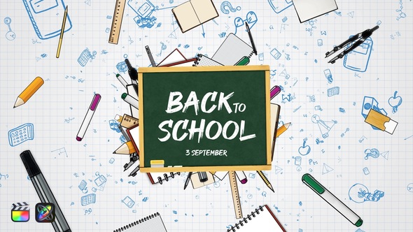 Back To School Logo Reveal | FCPX & Apple Motion