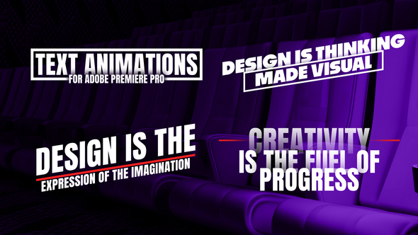 Text Animations for Premiere Pro, Premiere Pro Templates | VideoHive