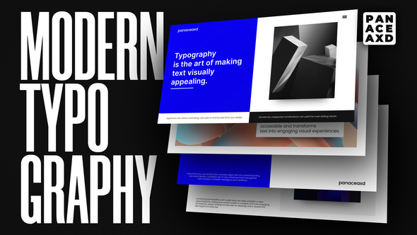 Modern Typography Titles template preview