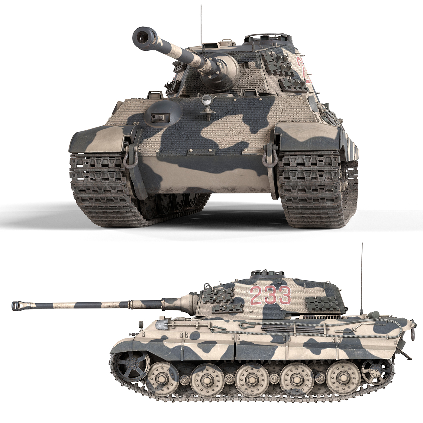 Tiger II German Tank by TurboCG | 3DOcean