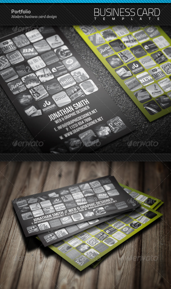 Portfolio Business Card - Industry Specific Business Cards