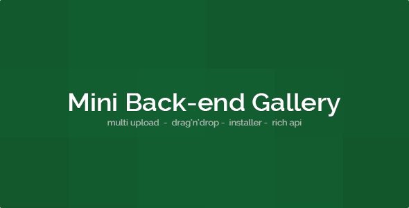 Mini Back-end Gallery