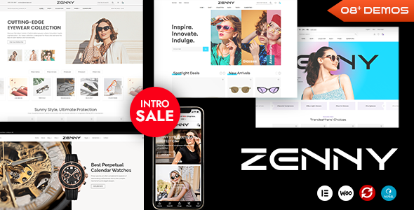 Zenny –  Jewelry, Watches & Glasses Elementor WooCommerce WordPress Theme