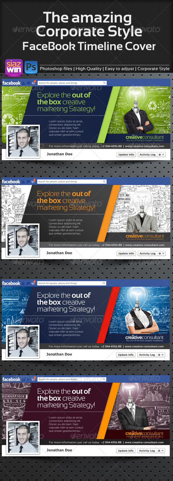 The Corporate FB Timeline 01 - Facebook Timeline Covers Social Media