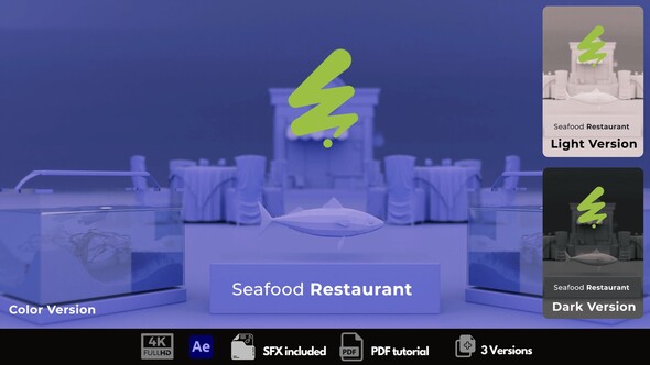 Seafood Restaurant Promo Openers template preview