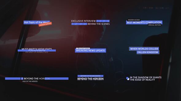 Name Tag Lower Third Pack Elements template preview