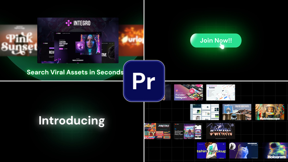 Company Explainer Typography Promo Premiere Pro template preview