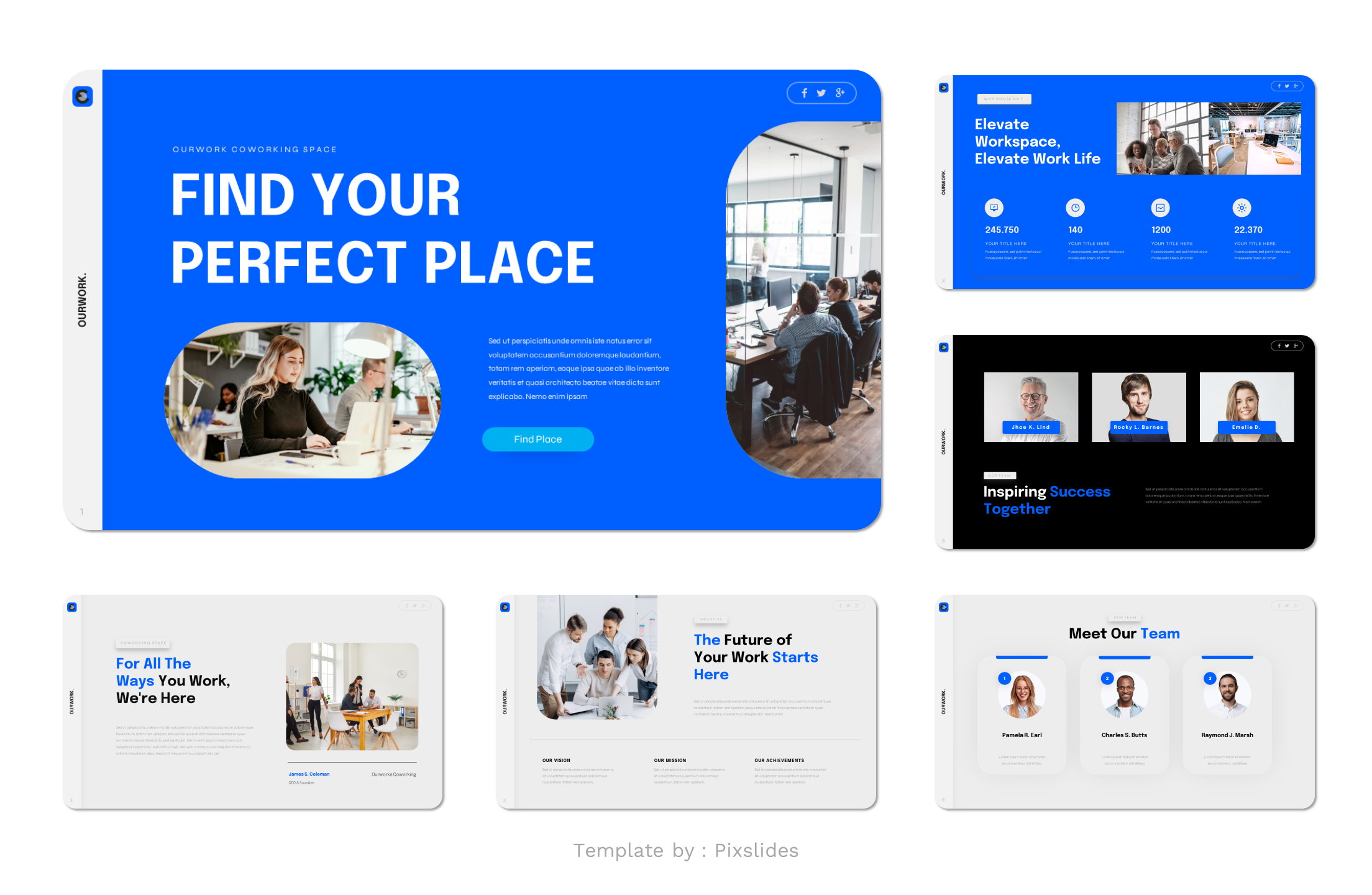 Ourworks - Coworking Space PowerPoint Presentation Template ...