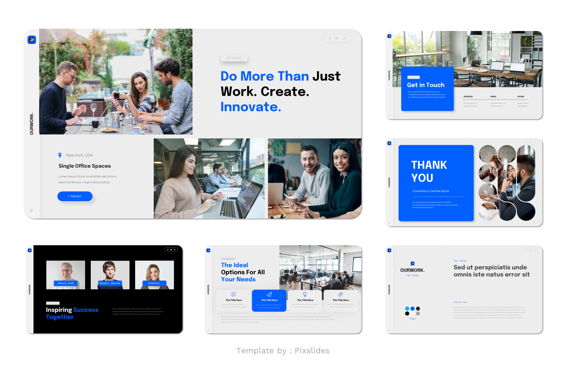 Ourworks - Coworking Space PowerPoint Presentation Template ...