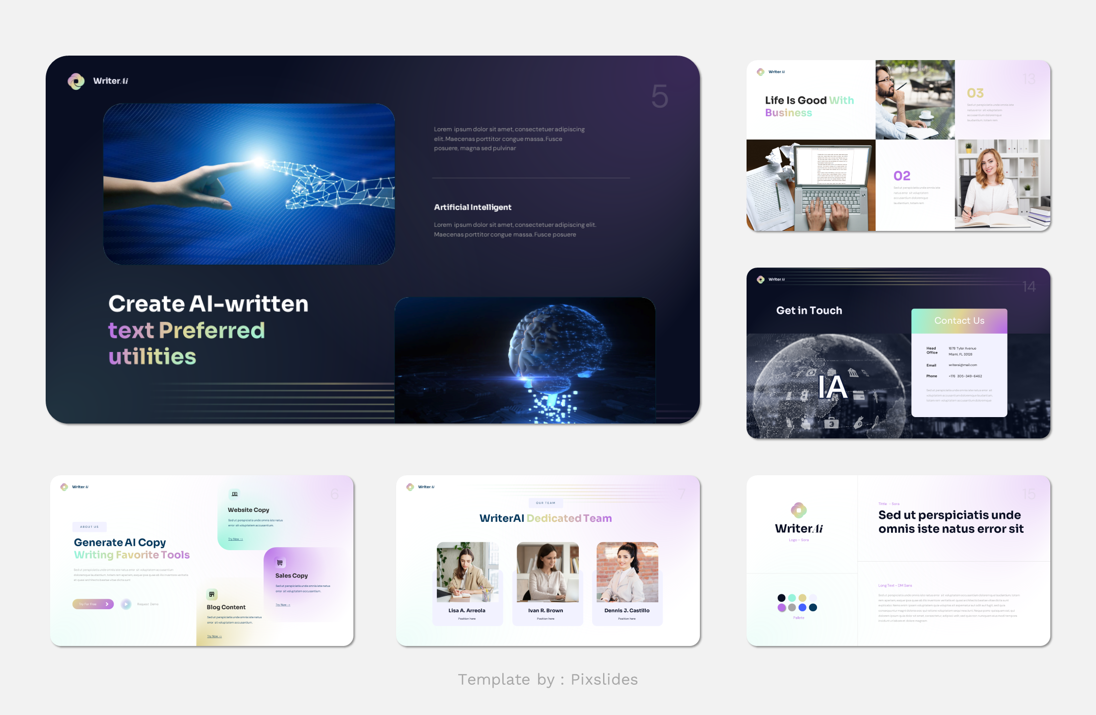 Writerly - AI Writer & Copywriting PowerPoint Presentation Template ...
