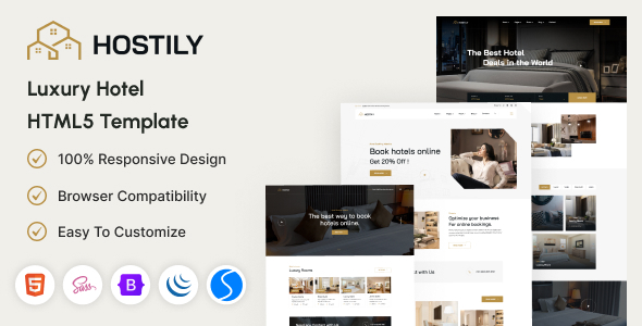 Hostily - Luxury Hotel HTML5 Template