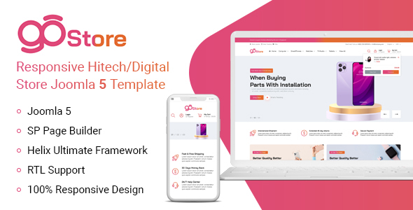 GoStore - Hitech/Digital Store Joomla 5 Template