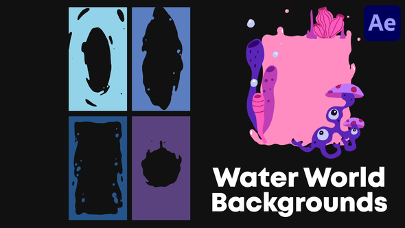 Water World Backgrounds | After Effects Elements template preview