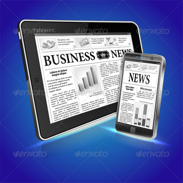 Concept - Digital News - Computers Technology