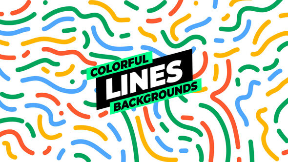 Lines Backgrounds Elements template preview