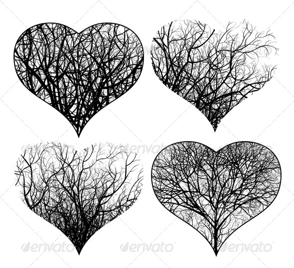 Ornamented Hearts - Valentines Seasons/Holidays