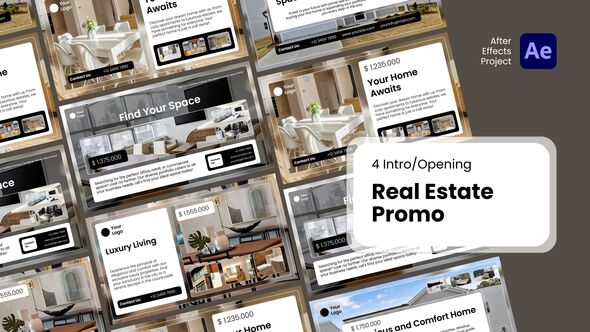 Intro/Opening - Real Estate Promo After Effects Template Product Promo template preview