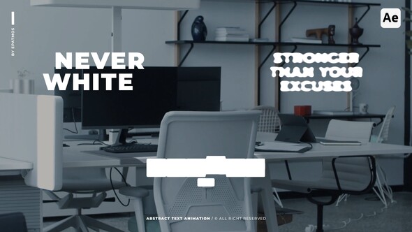 Abstract Text Animations | AE Titles template preview