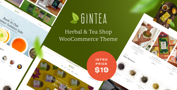 GinTea – Herbal & Tea Shop WooCommerce Theme