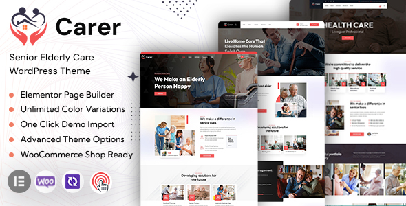 Carer – Senior Elderly Care WordPress Theme