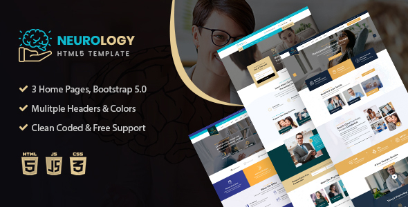 Neurology- Psychology & Counseling HTML Template