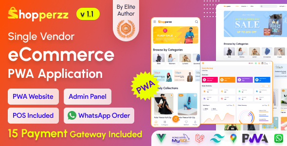 Shopperzz  PWA eCommerce CMS with POS & WhatsApp Ordering  Inventory Management