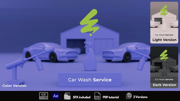 Car Wash Service Openers template preview