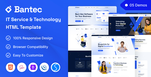 Bantec - IT Service & Technology HTML Template by ThemeOri | ThemeForest