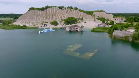 Abandoned Quarry for Extraction of Limestone alt