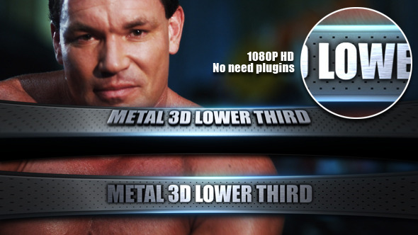Metal 3D Lower Third