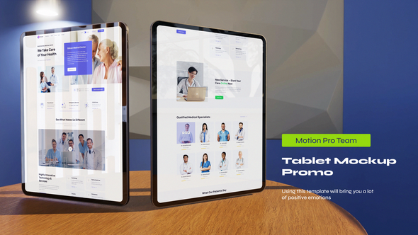 Tablet Mockup App Promo Product Promo template preview