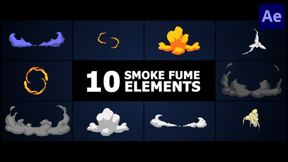 Smoke Fume Elements for After Effects Elements template preview