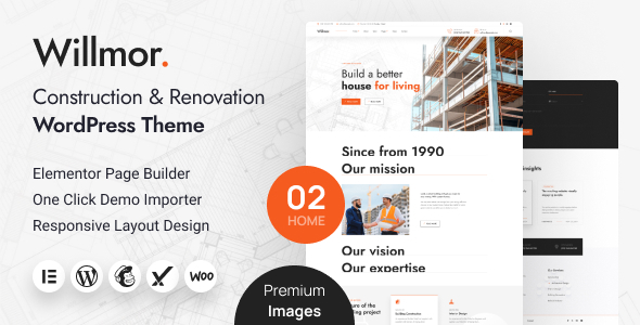 Willmor – Construction & Renovation WordPress Theme