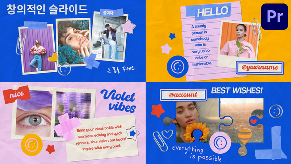 Handmade Creative Slides for Premiere Pro Premiere Pro template preview