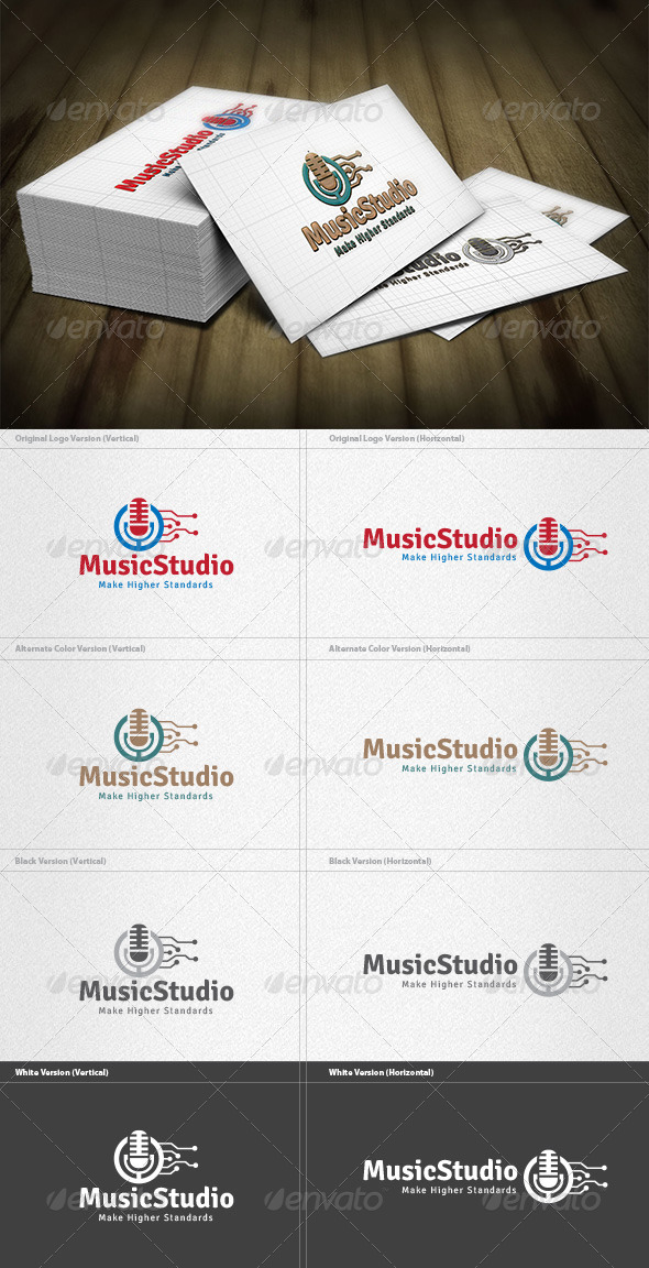 Music Studio Logo - Symbols Logo Templates