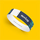 Tyvek Wristband Mockup Set