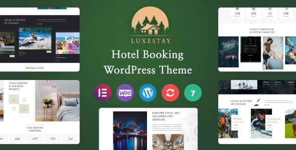 LuxeStay – Hotel Booking WordPress theme