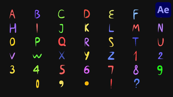 Characters Snake Alphabet | After Effects Elements template preview