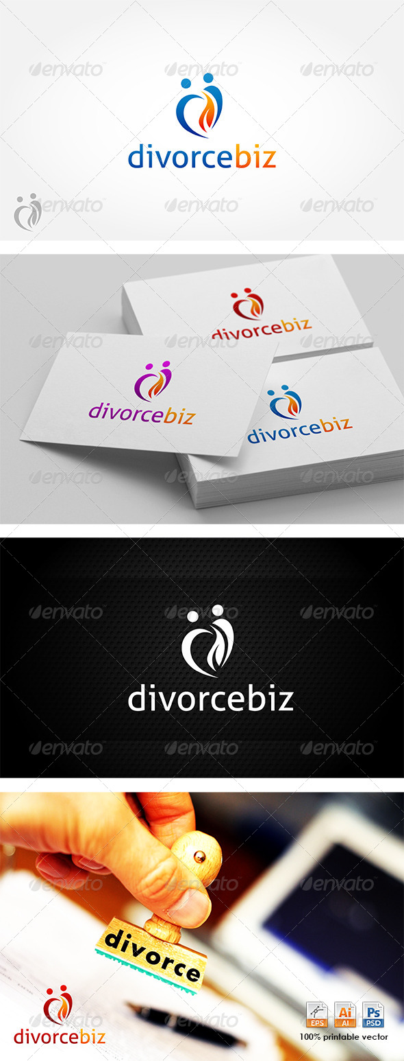 Divorce Biz Logo - Humans Logo Templates