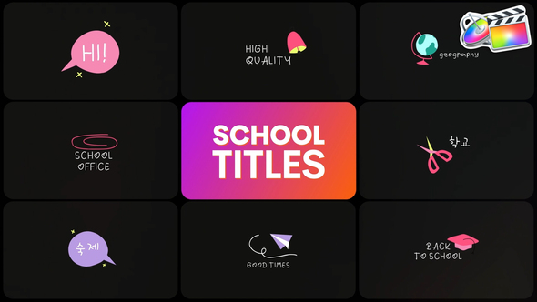 School Titles | FCPX