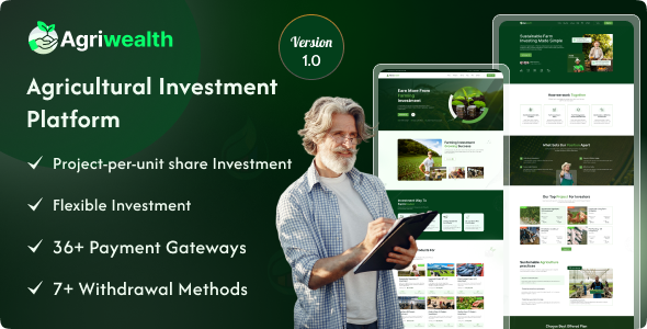 AgriWealth  Agricultural HYIP Investment  Solution