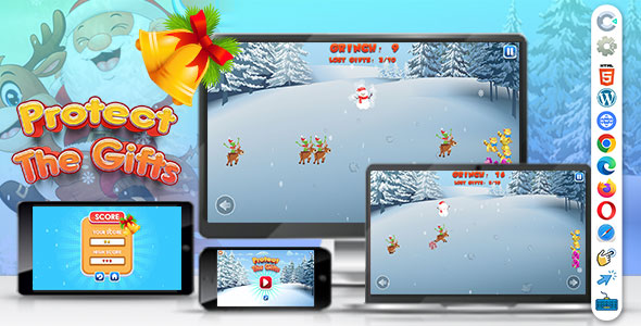 Protect The Gifts ( Construct | C3P | CAPX | HTML5 ) Christmas Game