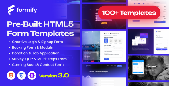 Formify - Coming Soon & Registration Form Template