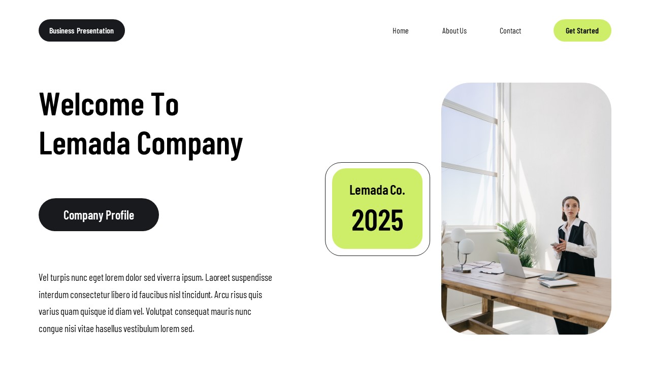 Lemada - Business Company Profile Presentation GSL Template ...