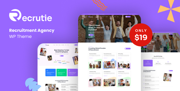 Recrutie – Recruitment Agency WordPress Theme