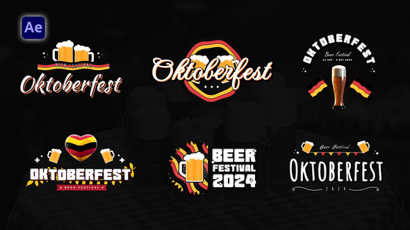 Oktoberfest Titles Pack Elements template preview