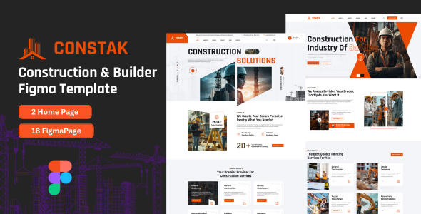 Constak – Construction & Builder Figma Template