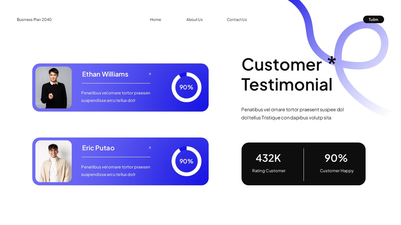 White Blue Modern UI UX Business Plan Presentation, Presentation Templates